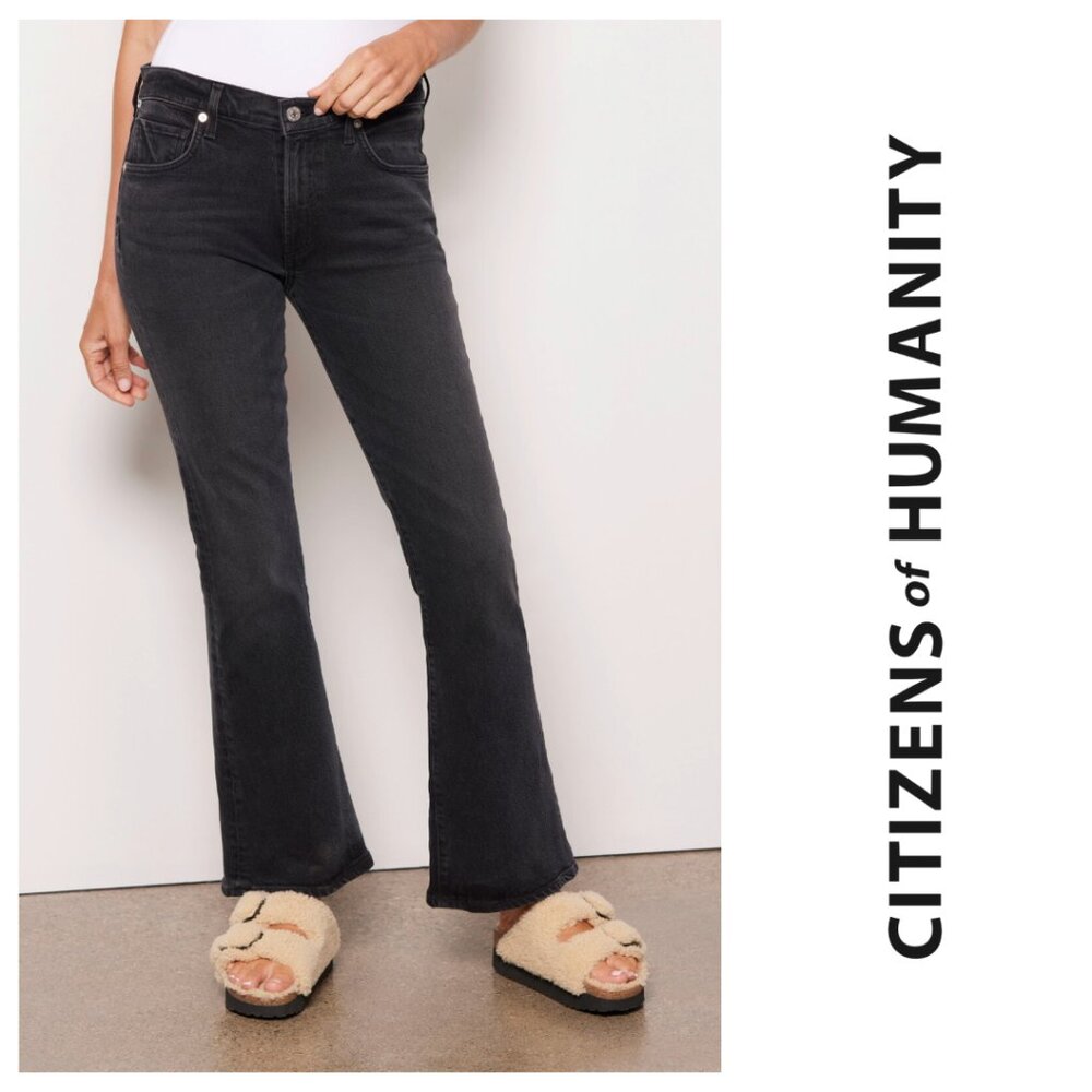Citizens of Humanity Black Bootcut Jeans Clean Girl Denim